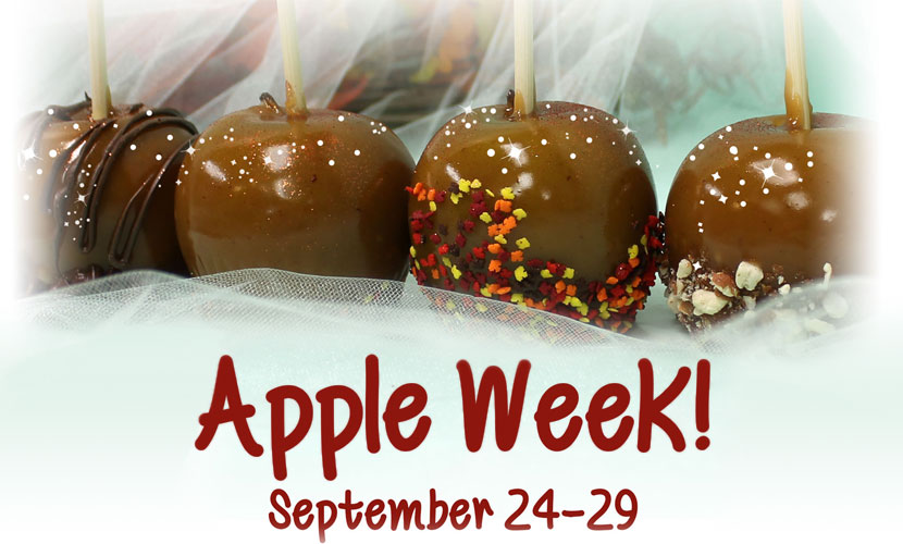 sherrys sweets apple week promotional ad designed by kelly parke