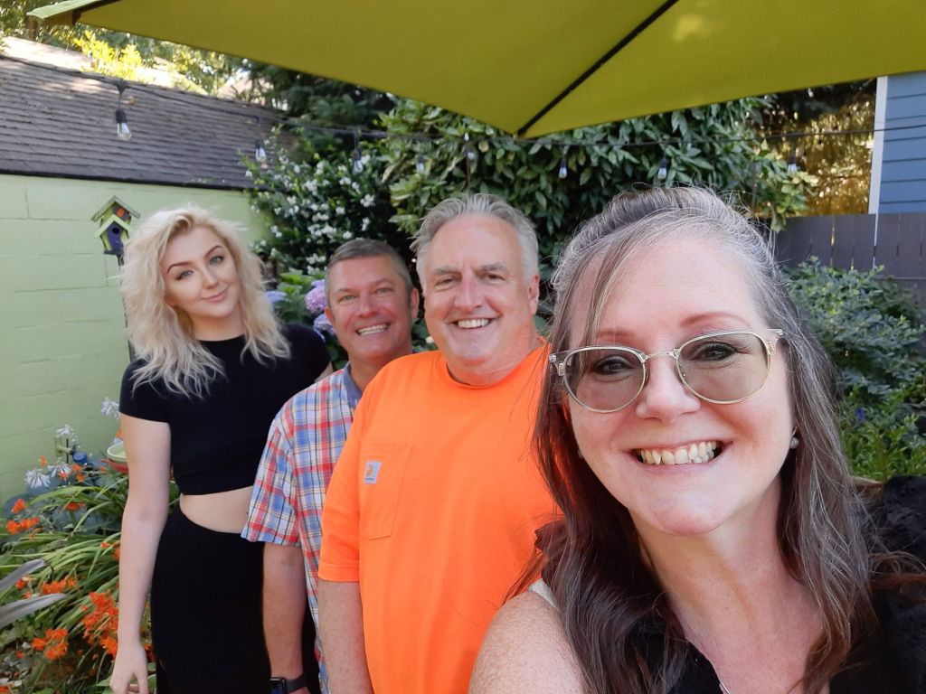 jeff fisher ed cunningham kelly parke and rebekah parke at fishingham garden